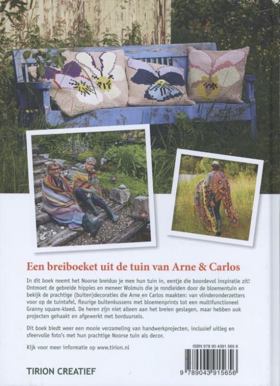 Arne & Carlos knit the flowers outside