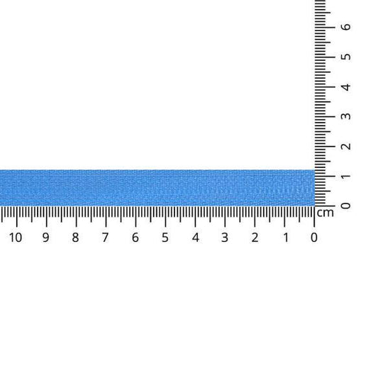 Twill tape for mouth mask bows - blue - per meter
