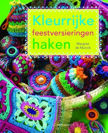 Crochet colorful party decorations