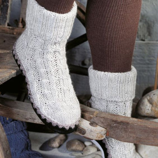 Lederen pantoffelzool Regia